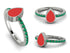 Elegant Enamel Pear Emerald Ring - Pear No. 6 image 4