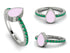 Elegant Enamel Pear Emerald Ring - Pear No. 6 image 5