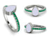 Elegant Enamel Pear Emerald Ring - Pear No. 6 image 8