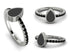 Elegant Enamel Pear Black Diamond Ring - Pear No. 9 image 1
