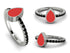 Elegant Enamel Pear Black Diamond Ring - Pear No. 9