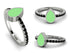 Elegant Enamel Pear Black Diamond Ring - Pear No. 9