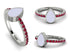 Elegant Enamel Pear Ruby Ring - Pear No. 12 image 7