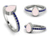 Elegant Enamel Pear Sapphire Ring - Pear No. 15