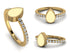 Elegant Enamel Pear Diamond Ring - Pear No. 1 image 3