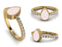 Elegant Enamel Pear Diamond Ring - Pear No. 1 image 9