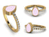 Elegant Enamel Pear Diamond Ring - Pear No. 1 image 10