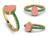 Elegant Enamel Pear Emerald Ring - Pear No. 4 image 5