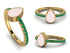 Elegant Enamel Pear Emerald Ring - Pear No. 4 image 9
