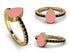 Elegant Enamel Pear Black Diamond Ring - Pear No. 7