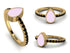 Elegant Enamel Pear Black Diamond Ring - Pear No. 7