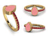 Elegant Enamel Pear Ruby Ring - Pear No. 10