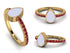 Elegant Enamel Pear Ruby Ring - Pear No. 10 image 7