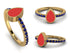 Elegant Enamel Pear Sapphire Ring - Pear No. 13 image 11