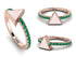 Elegant Enamel Triangle Emerald Ring - Triangle No. 5 image 9