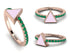 Elegant Enamel Triangle Emerald Ring - Triangle No. 5 image 10