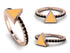 Elegant Enamel Triangle Black Diamond Ring - Triangle No. 8 image 3