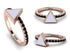 Elegant Enamel Triangle Black Diamond Ring - Triangle No. 8 image 7
