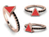 Elegant Enamel Triangle Black Diamond Ring - Triangle No. 8 image 11