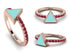 Elegant Enamel Triangle Ruby Ring - Triangle No. 11 image 2