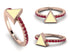 Elegant Enamel Triangle Ruby Ring - Triangle No. 11 image 3