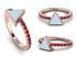Elegant Enamel Triangle Ruby Ring - Triangle No. 11 image 8