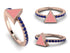 Elegant Enamel Triangle Sapphire Ring - Triangle No. 14 image 5