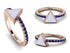 Elegant Enamel Triangle Sapphire Ring - Triangle No. 14 image 7