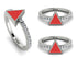 Elegant Enamel Triangle Diamond Ring - Triangle No. 3 image 12