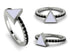 Elegant Enamel Triangle Black Diamond Ring - Triangle No. 9 image 8
