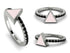 Elegant Enamel Triangle Black Diamond Ring - Triangle No. 9