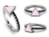 Elegant Enamel Triangle Black Diamond Ring - Triangle No. 9