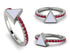 Elegant Enamel Triangle Ruby Ring - Triangle No. 12 image 7