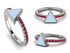 Elegant Enamel Triangle Ruby Ring - Triangle No. 12 image 8