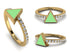 Elegant Enamel Triangle Diamond Ring - Triangle No. 1 image 6