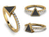 Elegant Enamel Triangle Diamond Ring - Triangle No. 1 image 12