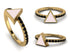 Elegant Enamel Triangle Black Diamond Ring - Triangle No. 7 image 10