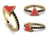 Elegant Enamel Triangle Black Diamond Ring - Triangle No. 7 image 12