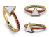Elegant Enamel Triangle Ruby Ring - Triangle No. 10 image 8