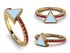 Elegant Enamel Triangle Ruby Ring - Triangle No. 10 image 9