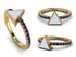 Elegant Enamel Triangle Sapphire Ring - Triangle No. 13 image 8