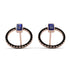 Emerald Cut Circle Sapphire Earrings - Oaklyn No. 44 image 1