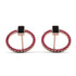 Emerald Cut Circle Black Diamond Earrings - Oaklyn No. 53 image 1