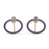 Emerald Cut Circle Diamond Earrings - Oaklyn No. 62 image 1