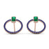 Emerald Cut Circle Emerald Earrings - Oaklyn No. 65 image 1