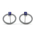 Emerald Cut Circle Sapphire Earrings - Oaklyn No. 15 image 1