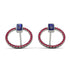 Emerald Cut Circle Sapphire Earrings - Oaklyn No. 60