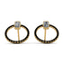 Emerald Cut Circle Diamond Earrings - Oaklyn No. 31