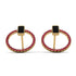 Emerald Cut Circle Black Diamond Earrings - Oaklyn No. 52 image 1