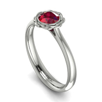 Solitaire Minimalist Ruby Ring - Eden No. 12 image 1